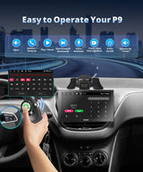 ATOTO 9" Portable Car Stereo with Front Dashcam, Wireless CarPlay & Android Auto, QLED Touchscreen, GPS Navigation, 4G LTE, Wi-Fi, ChatGPT, 4+32G