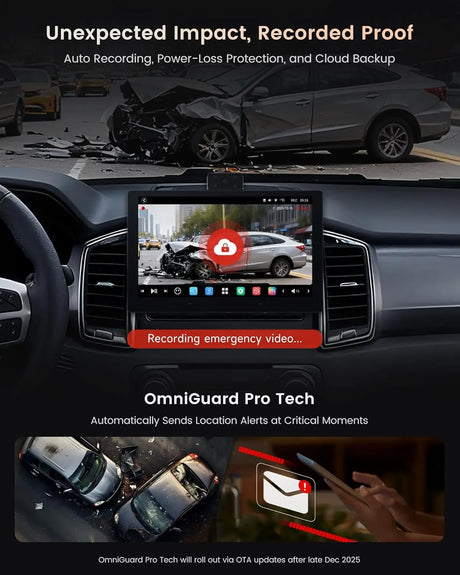 ATOTO P1009M2M 9" QLED CarPlay Screen for Car, Wireless CarPlay & Android Auto, 8GB+128GB, 4G LTE/WiFi/BT/USB, AI GPS, Front & Cabin DVR Dash Cam, Parking Monitor, OTA