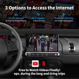 ATOTO AD6 Wireless Android Auto Adapter, Konvertieren von kabelgebundenem in kabelloses Android Auto für Werks- oder Aftermarket-Radio, kompatibel mit VW/Ram Pick-up/Subaru/Benz, Online-Update 