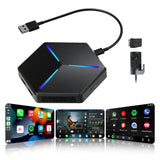 ATOTO CB7PQ CarPlay AI Box con Dash Cam DVR e Diagnostica OBD2, Sistema Android Completo, CarPlay e Android Auto Wireless, DriveChat AI, Tracciamento GPS, HDMI, OTA, 4GB+64GB