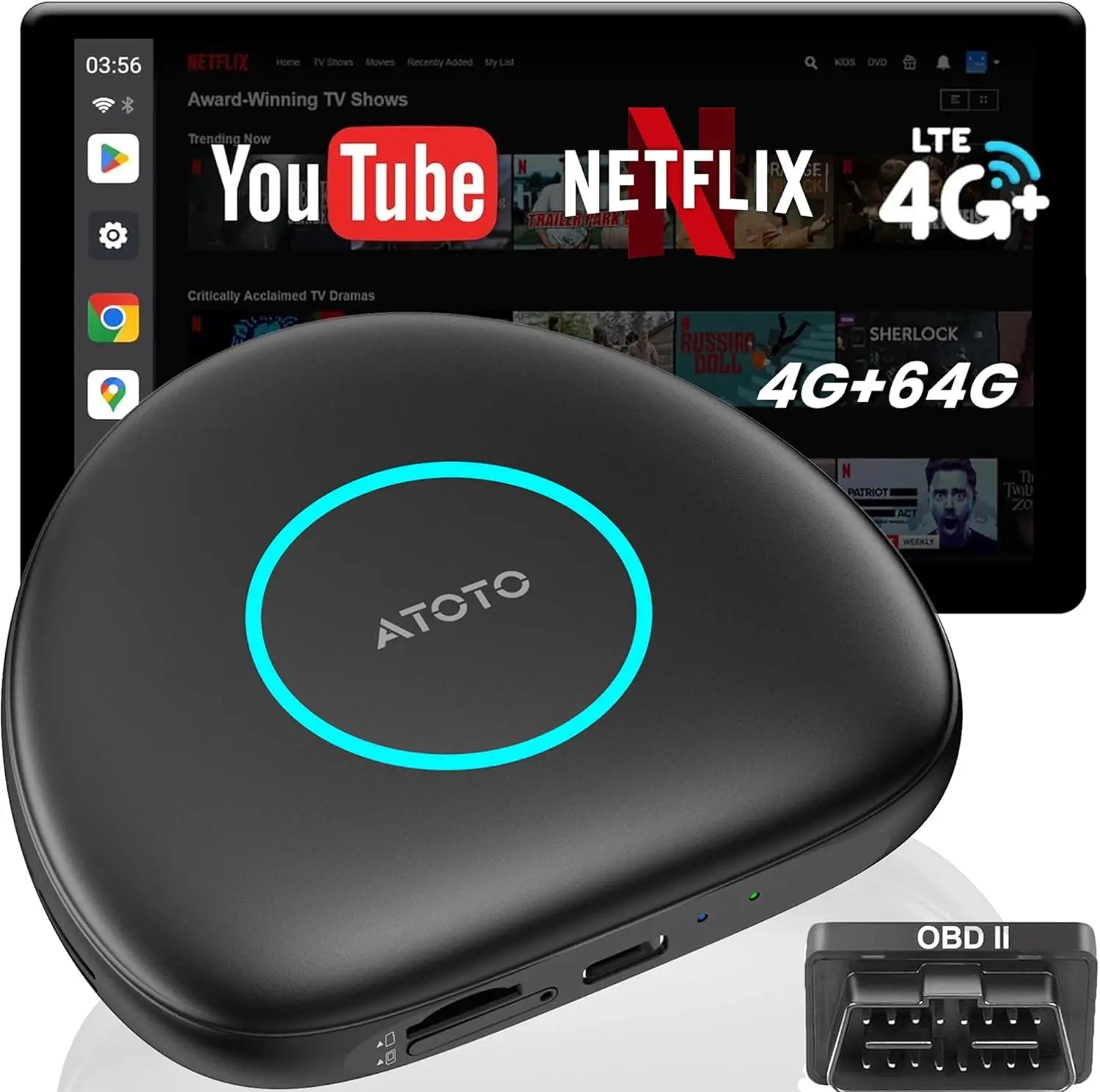 ATOTO CB6A-J-BK CarWave Smart Box （CarWave ワイヤレス車載スマート