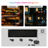LEAPROCK 21" HD LED Light Sign for Car - Programmable Flexible Display with Bluetooth Control, Custom Logos/Animations & Eco Mode for Car Windshield
