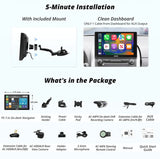 ATOTO P5 7 Zoll Navigationssystem mit Front- und 1080P Rückfahrkamera, QLED Touchscreen, Wireless CarPlay &amp; Android Auto, GPS Navigation, automatisches Dimmen, Bluetooth, AUX/FM/USB