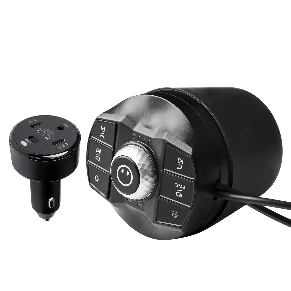 ATOTO P9 Accendisigari per auto, caricabatterie per auto compatibile con 12V/24V, facile installazione per accendisigari