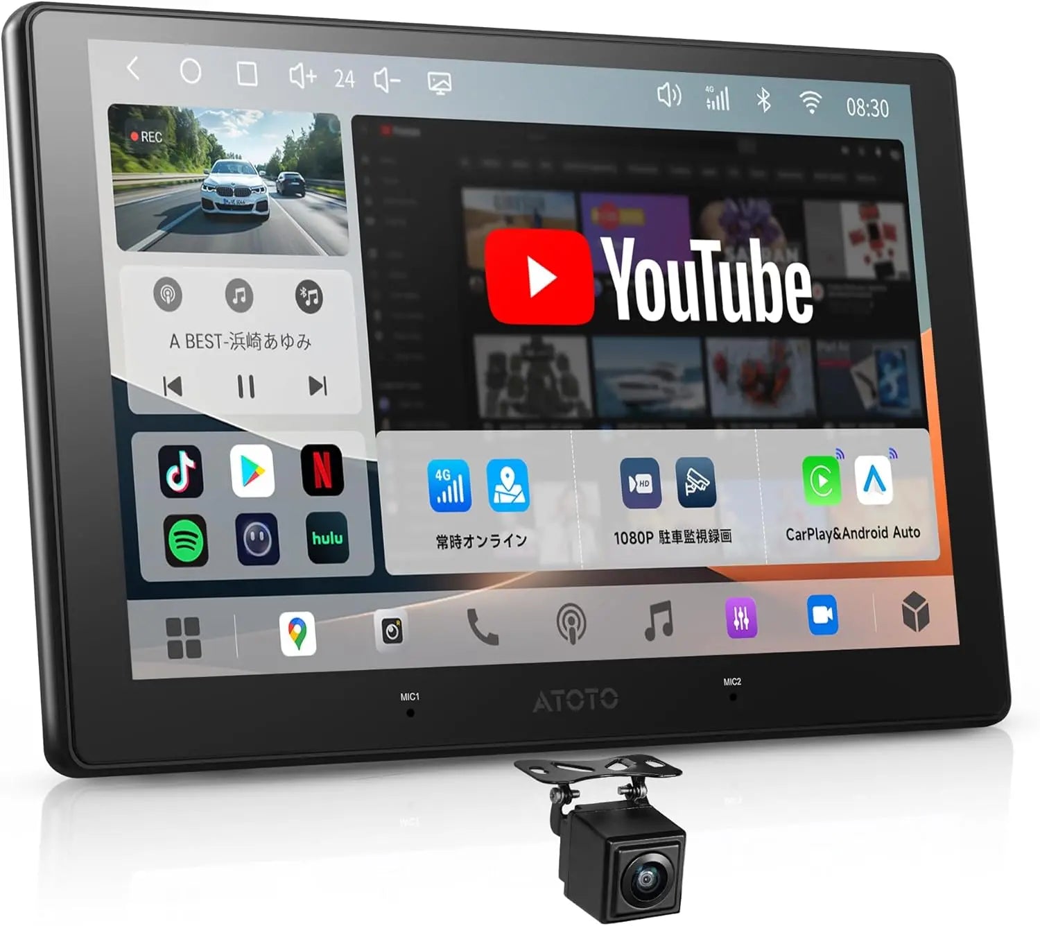 ATOTO ディスプレイオーディオ S8G2114PM 新古品 ATOTO S8 10インチ QLED 2DINディスプレイオーディオ Android カー