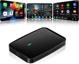 ATOTO CB4B Adattatore CarPlay Wireless – Doppio WiFi, Doppio Bluetooth, Scheda TF 128GB, 4G+32G, Netflix/YouTube, AI Box Android con DriveChat, Nero