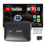 ATOTO CB4B Upgraded Wireless CarPlay Adapter & Android AI Box with OBD2 Scanner, Plug & Play Car Smart Box, AI DriveChat, Dual WiFi, OTA, 4G+32G