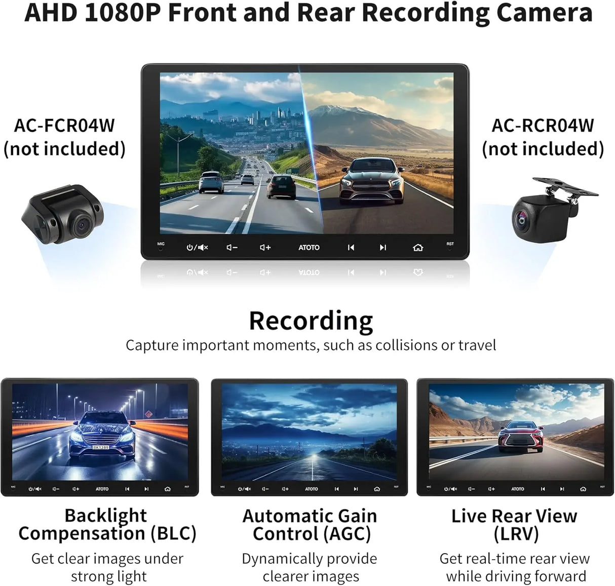 ATOTO S8G2094MS 9" 8-Core Android Double Din Radio with OBD2 Scanner, 4G LTE, Wireless CarPlay & Android Auto, WiFi/BT/USB Tethering, ChatGPT AI, 4G+32G, Dual Bluetooth
