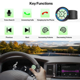 ATOTO AC-44F8 Wireless Steering Wheel Remote - Luminous Button, Key Mapping, Universal Fit for Car Stereos, Watchband Style