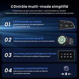 ATOTOZONE 10" QLED AI Android Autoradio 1 din,écran Flottant Voiture, Navi in-Dash,8G+128G,4G LTE,CarPlay & Android Auto sans Fil, Connexion Dual Téléphone & 2 Bluetooth, GPS-Tracking,X10G110E