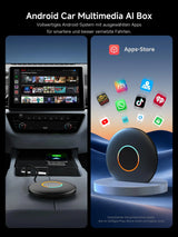 ATOTO CB6 Wireless CarPlay Adapter, Intelligenter AI-Sprachdongle mit GPS-Tracking, Kabelloses CarPlay und Android Auto, Bluetooth, 4GB+64GB, Kompatibel mit vielen Apps 