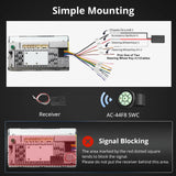 ATOTO AC-44F8 Universal Steering Wheel Remote Control with Custom Key Mapping & Luminous Buttons