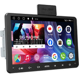 ATOTOEXCEL A6PF Android Double DIN Car Stereo, Wireless CarPlay&Android Auto, 8 Core 2G+32G Touchscreen Radio, WiFi/BT/USB Tethering, Dual BT, AI DriveChat, 36 band EQ, DSP, OBD2 Scanner, A6G209PF-S04