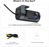 ATOTO AHD 1080P 30fps On Dash DVR Camera, 147.2° Wide Angle, Night Vision, WDR, Loop Recording & Emergency Video Lock，Parking Monitoring, GPS Track Playback, Only Compatible with S8L, AC-HD30BM