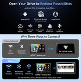 ATOTO A5LG209T 9" Double Din Android Car Stereo with Backup Camera & DVR Dashcam, Wireless Android Auto/CarPlay, GPS Tracking, Drivechat AI, WiFi/Bluetooth/USB, FM/AM/EQ, 2G+32G