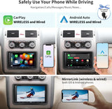 ATOTO A6VW07APF 7" Double Din Car Stereo, Wireless CarPlay & Android Auto, Dual Bluetooth, HD LRV, 2G+32G, Compatible with VW Volkswagen/Golf/Polo/Tiguan/Passat