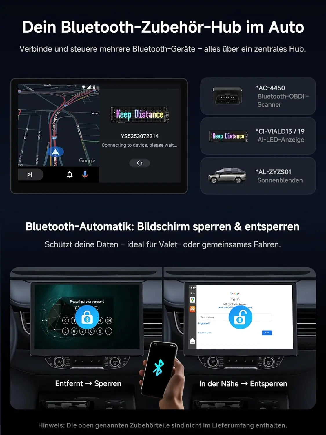 ATOTO CB6 Wireless CarPlay Adapter, Intelligenter AI-Sprachdongle mit GPS-Tracking, Kabelloses CarPlay und Android Auto, Bluetooth, 4GB+64GB, Kompatibel mit vielen Apps 