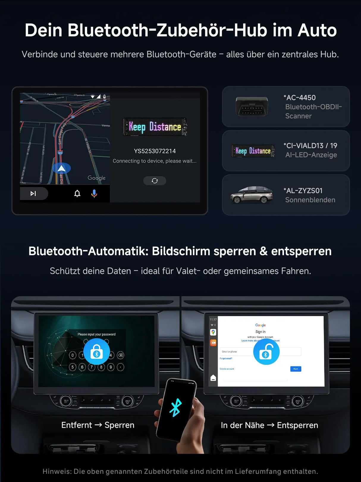 ATOTO CB6 Wireless CarPlay Adapter, Intelligenter AI-Sprachdongle mit GPS-Tracking, Kabelloses CarPlay und Android Auto, Bluetooth, 4GB+64GB, Kompatibel mit vielen Apps 