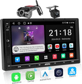 ATOTO A5LG2A7T-S12 7" Android Double Din Car Stereo with Dash & Backup Camera, Wireless CarPlay and Android Auto, WiFi/BT/USB Tethering, DSP, Bluetooth, FM/AM/TF, 2G+32G