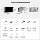 ATOTO S84G2D7PB 7" Autoradio Android 2 DIN con Schermo Touch, Agentic AI, Illuminazione Ambientale, Avviso di Incidente, Sorveglianza del Parcheggio, DSP Hi-Fi Pre-Out 4V