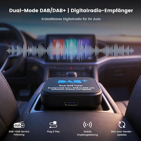 ATOTO AC-4475 DAB+ Empfänger für Auto – Digitalradio-Tuner-Adapter, kompatibel mit ATOTO A5, A6, S8 Autoradios, einfache Installation