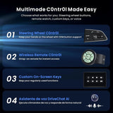 ATOTO X10G129E 12,9" Radio 1 DIN con Pantalla Flotante QLED, 8+128GB, 4G LTE, CarPlay y Android Auto Inalámbricos, Doble Teléfono, Doble Bluetooth, 36B-EQ, SCVC y Asistente de Voz AI