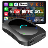 ATOTO CB7SBX カープレイ AI ボックス｜ワイヤレスCarPlay・Android Auto対応｜フルAndroid 8GB+128GB・4G LTE・カメラ/DVR対応・YouTube/Netflix再生・HDMI入出力・デュアルBT/Wi-Fi/GPS内蔵