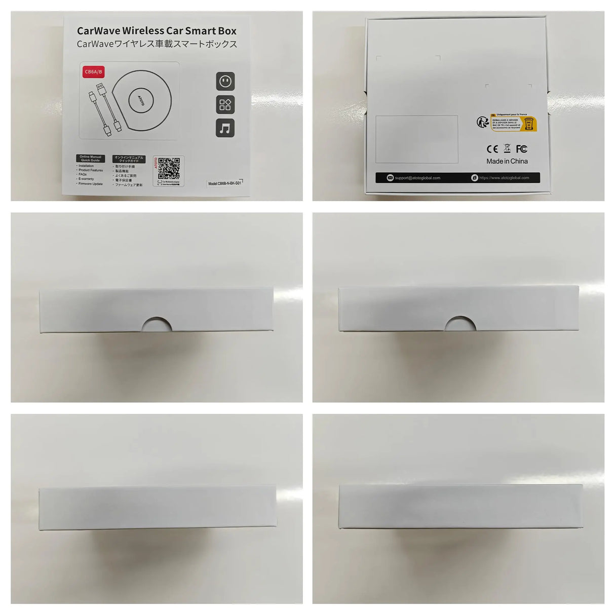 ATOTO CB6 Wireless CarPlay Adapter｜4G LTE｜OBD2｜64GB｜AI DriveChat