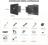 ATOTO X10DG211E Autoradio 2 DIN 10" QLED DAB, 8+128G, CarPlay Wireless, Android Auto Wireless, 4G LTE, Assistente Vocale AI, Tracciamento GPS, Doppio Microfono & Bluetooth, LRV, 36B-EQ, Ingresso HDMI