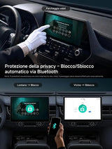 ATOTO CB4 Adattatore CarPlay Wireless – Doppio WiFi, Doppio Bluetooth, Scheda TF 128GB, 4G+32G, Android AI Box con DriveChat, Netflix/YouTube, Nero