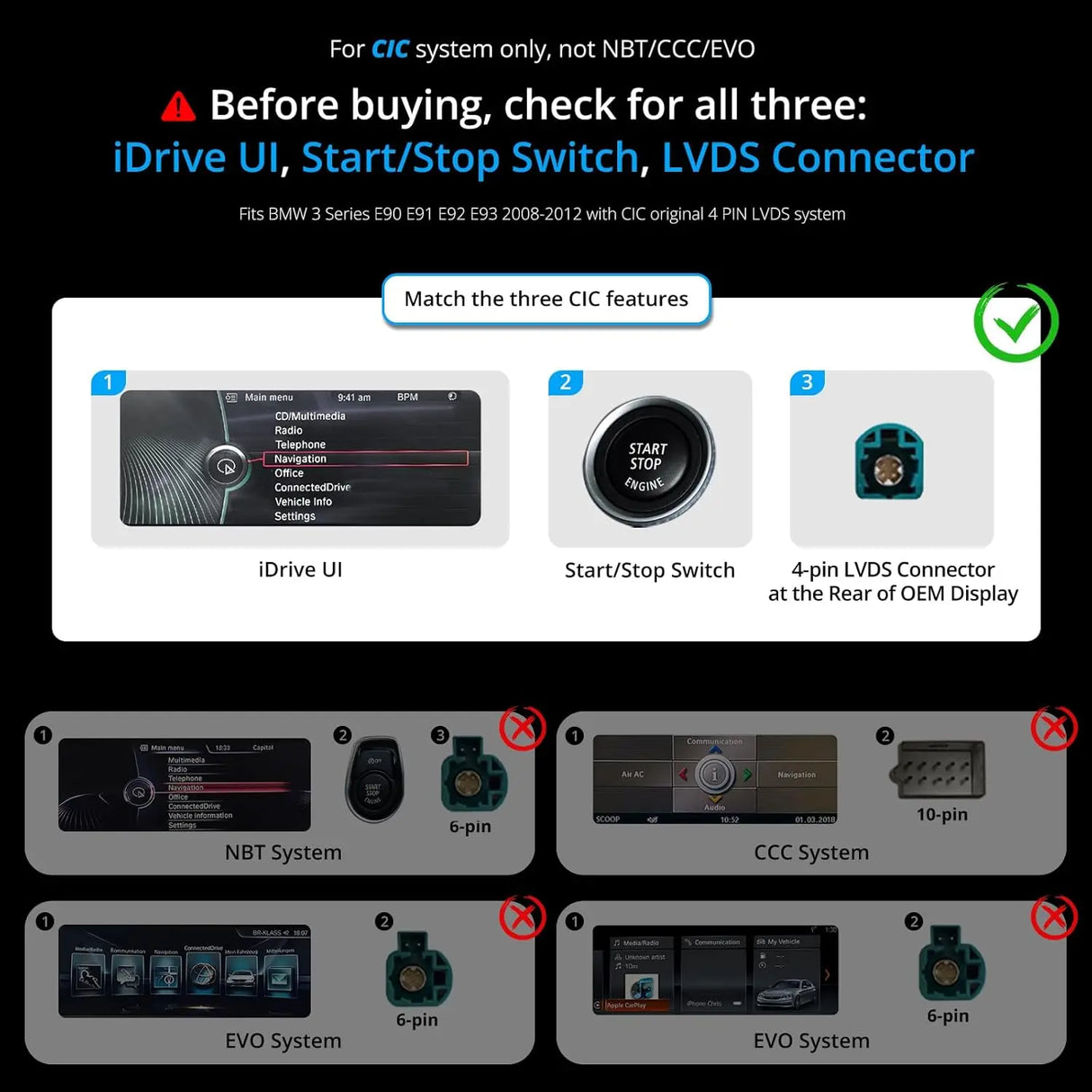 ATOTO S8BM3S412B8PN 12,3" Autoradio Bluetooth, CarPlay, Android Auto, Navigatore, AI, 2 BT, 4G LTE – Compatibile con BMW Serie 3 E90/E91/E92/E93 CIC (2008-2012), Mantiene Funzioni Originali