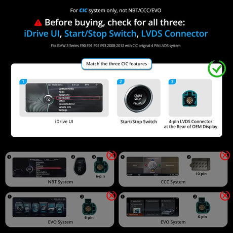 ATOTO S8BM3S412B8PN 12.3" BMW Compatible Car Stereo, Wireless CarPlay & Android Auto, Fits 3 Series E90/E91/E92/E93 2008-2012 CIC System, GPS Tracking, AI DriveChat, 4G LTE, Dual Bluetooth, Retains Original Functions