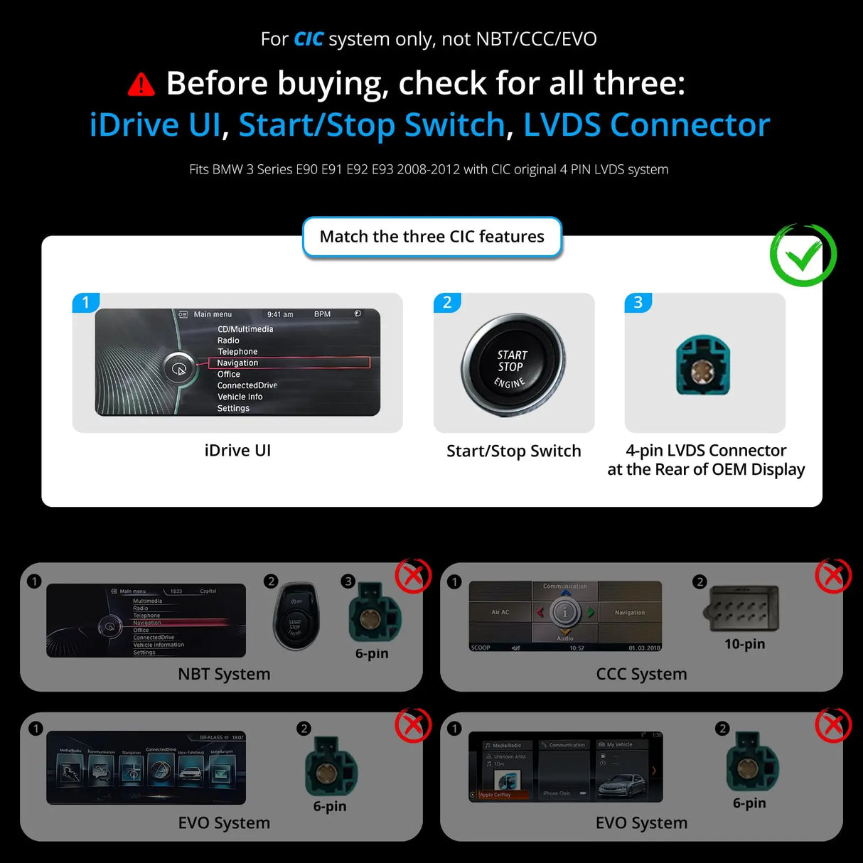 ATOTO S8BM3S412B8PN 12,3" Autoradio Bluetooth, CarPlay, Android Auto, Navigatore, AI, 2 BT, 4G LTE – Compatibile con BMW Serie 3 E90/E91/E92/E93 CIC (2008-2012), Mantiene Funzioni Originali