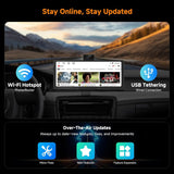 ATOTO P625S1N 10.25" Portable CarPlay Screen – Wireless CarPlay & Android Auto Car Stereo with Front & Cabin DVR Cameras, G-Sensor, WiFi/USB Tethering, Bluetooth, MirrorLink, GPS