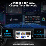 ATOTOZONE A5L Autoradio 2 Din Android, 7" Sistemi multimediali, Wireless CarPlay e Android Auto Senza fili, Tethering de WiFi/BT, Telecamera di backup,Bluetooth,MirrorLink,48-B EQ DSP, FM/AUX