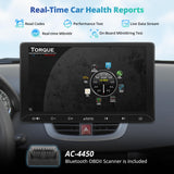 ATOTOEXCEL A5L 10.1 inch Android Double DIN Car Stereo, Wireless CarPlay/Android Auto, 1280x720 IPS Touchscreen, 2G+32G, WiFi/BT/USB Tethering, AI Chat, DSP 24-Band EQ, OBD2 Scanner, FM/AM/LRV