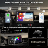 ATOTO S8G1104MS 10.1" Floating Touchscreen Android Autoradio 1 Din, 4G LTE, Wireless CarPlay & Android Auto, 4G+32G, AI Voice Assistant, Dual Bluetooth, 36-Band EQ & DSP, SCVC/LRV