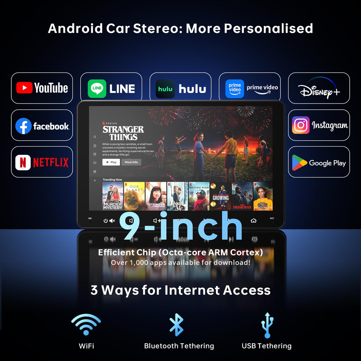 ATOTO A6G209PF Autoradio 2 DIN 9 Pollici con OBD, Android, QLED Touchscreen, 8 Core, Bluetooth, Wireless Android Auto e CarPlay, Controllo Vocale, Navigatore GPS