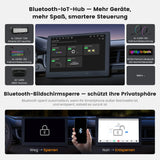 ATOTO S84G211P-S01 10.1 Zoll QLED Android Doppel-DIN Autoradio, kabelloses CarPlay und Android Auto, 4G LTE, WiFi/USB-Tethering, Hi-Fi DSP mit 4V Vorverstärkerausgang, mit Rückfahrkamera, 4G+64G