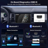 ATOTO CB6 Wireless CarPlay Adapter - 4GB RAM 64GB Storage, Built-in 4G LTE, OBD2 Diagnostics, Plug-and-Play Car AI Box with DriveChat & FindApps, Supports CarPlay/Android Auto