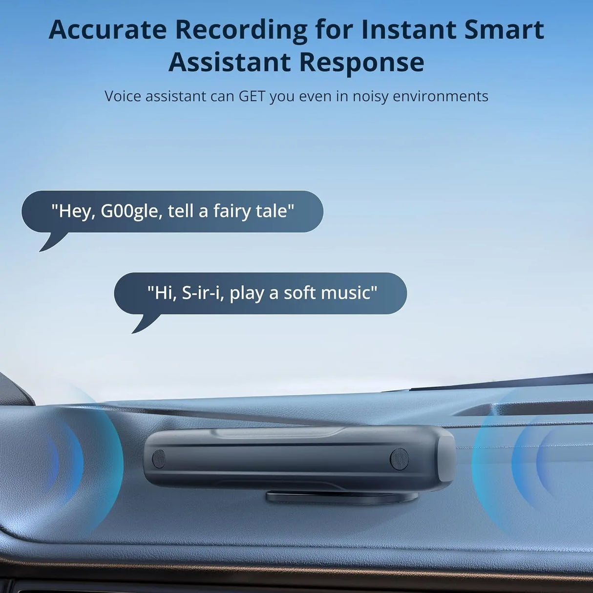ATOTO AC-MIC20 Dual Noise Cancellation Microphone, Clear Voice Commands, Stable Transmission, Silicone Design, Only Compatible with X10 Series Car Stereo