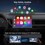 ATOTO S8G2104PR Autoradio 2 DIN 10 inch, Dubbel Bluetooth med aptX HD, Inbyggt 4G-modem, USB-delning, Delad Skärm, Android Auto & CarPlay, VSV & LRV, Digital Mediemottagare