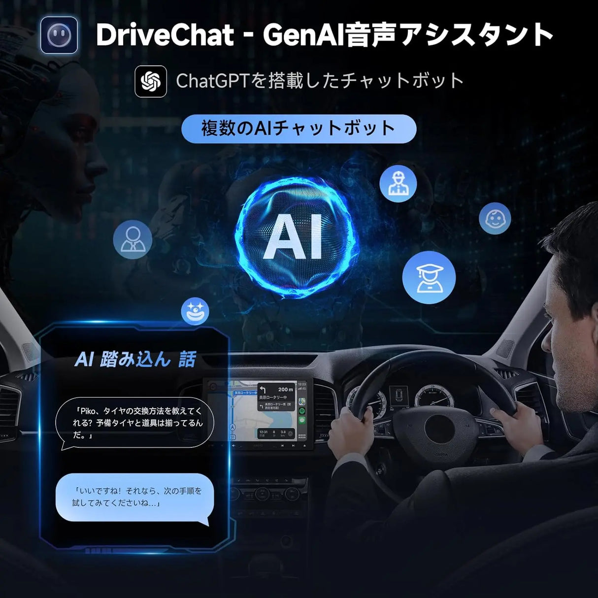 ATOTO A5L 10インチ 1Din/2Din ディスプレイオーディオ バックカメラ