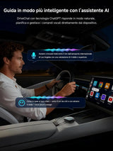 ATOTO CB6 Adattatore CarPlay Wireless – Boîtier CarPlay IA , 8GB+128GB Dispositivo Streaming per Auto con 4G, Wi-Fi, Doppio Bluetooth, USB, GPS Integrato, Assistente IA, Espansione microSD, OTA