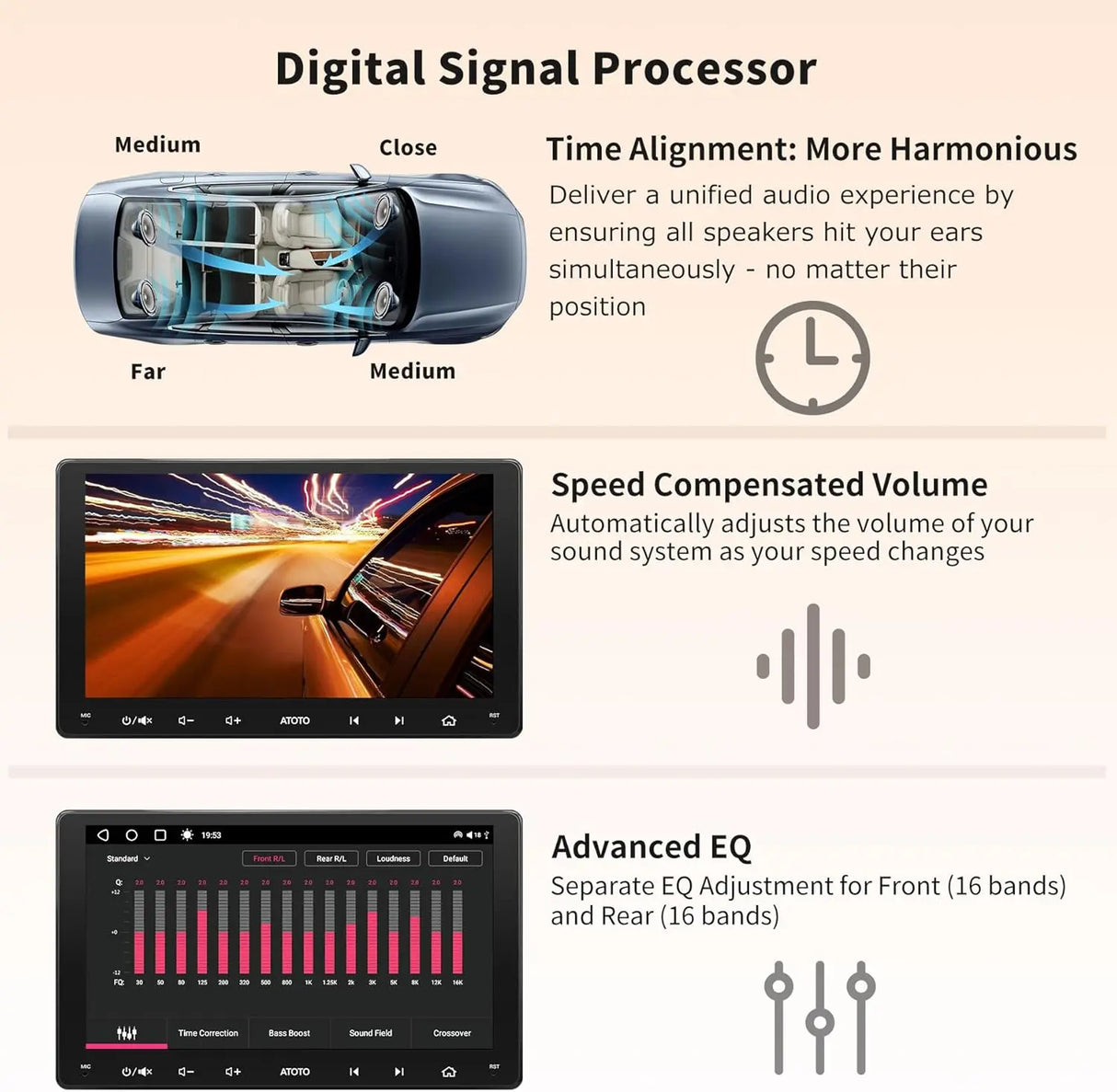 ATOTO S8G2094MS 8-Core 9" Android Double Din Car Stereo, QLED Touchscreen, Wireless CarPlay & Android Auto, Dual Bluetooth, GPS Tracking, SCVC,4G LTE/WiFi&BT&USB Tethering