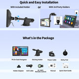 ATOTO Portable Wireless Carplay Android Auto Screen, 7 Inch QLED Glare-Suppressing Car Play Screen with WDR & Auto Dimmer, Steering Wheel Control, GPS BT AUX, P807SD-RM