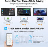 ATOTO A6G2B7PF 7" Double Din Android Car Stereo, Wireless CarPlay & Android Auto, MirrorLink, Dual Bluetooth, DSP, FM Radio, 4G LTE WiFi/BT/USB Tethering, In-Dash Navigation, 8-Core 2G+32G
