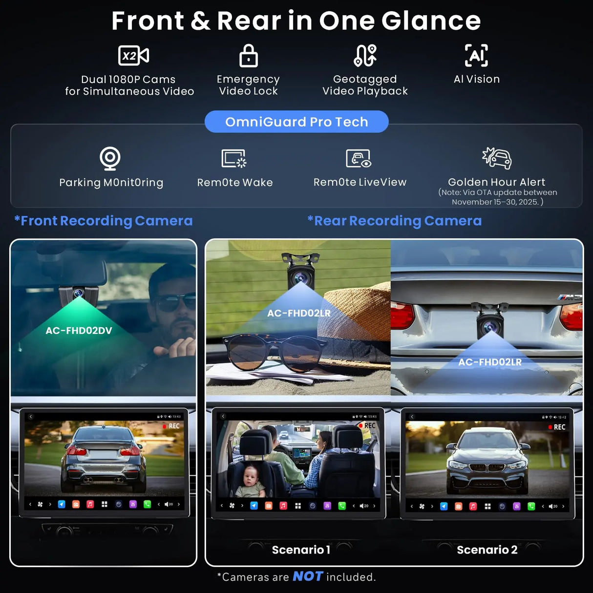 ATOTO X10G141E 14.1" QLED Single Din & Double Din Radio with AI Android System, 8GB+128GB, FlexView Display, 7.1.2 Surround Audio, 4G LTE, Dual-Band WiFi, 36-Band EQ, Wireless CarPlay & Android Auto, ADS Protocol Compatible