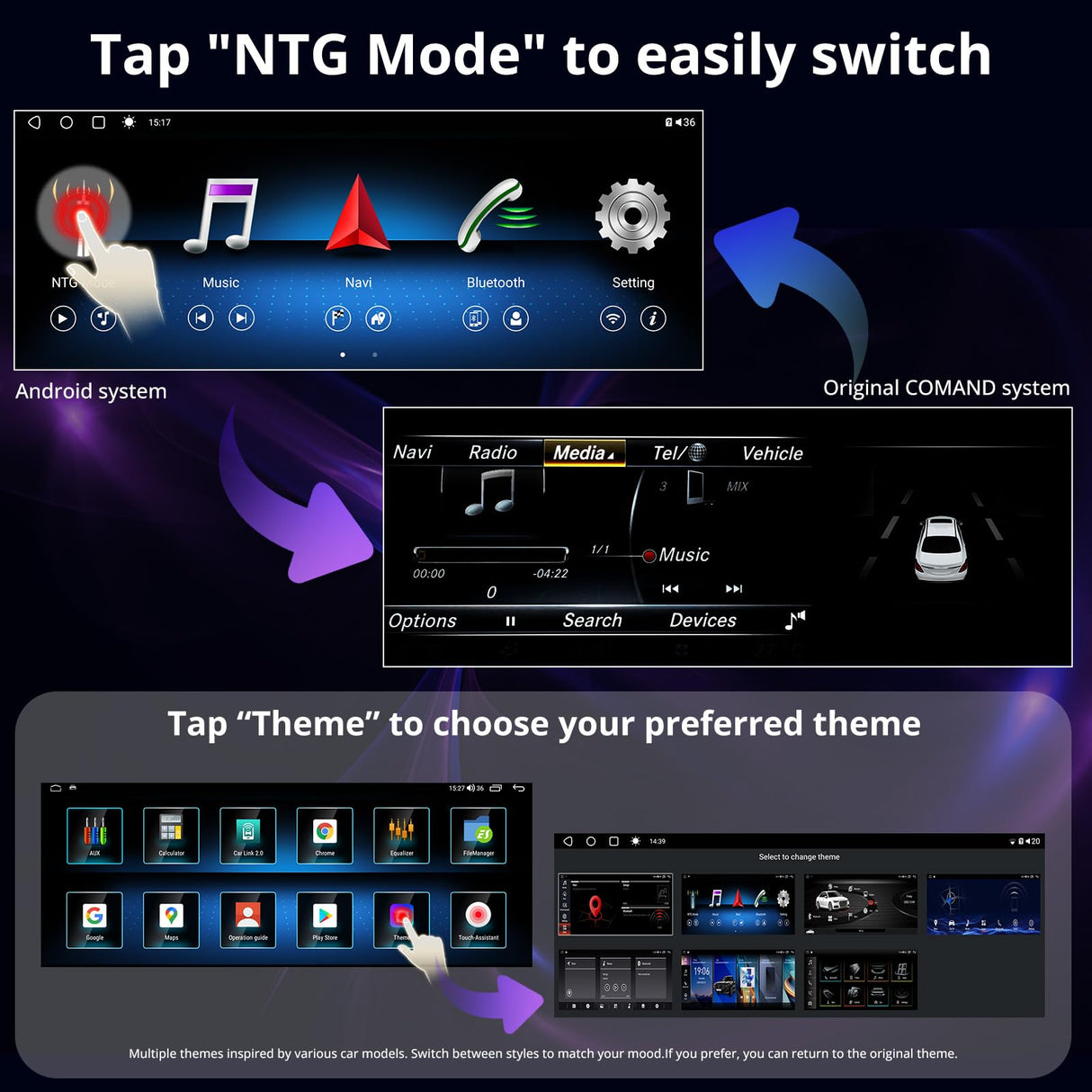 ATOTO 12,3インチ オートラジオ Bluetooth CarPlay e Android Auto ディスプレイ、メルセデスベンツ B W245 NTG4.0 2011-2012 と互換性のあるラジオ、Mantiene Tutte le Funzionalità Originali、Navigatore Auto、AI、2 BT、4G LTE