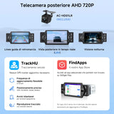 ATOTO A5LG1A5T 5" 1 Din autoradio bluetooth, CarPlay e Android Auto Senza fili, Touchscreen, Tethering WiFi/BT/USB, MirrorLink, RDS/FM Radio/GPS, Controllo Vocale, Vista Posteriore Live, 2G+32G